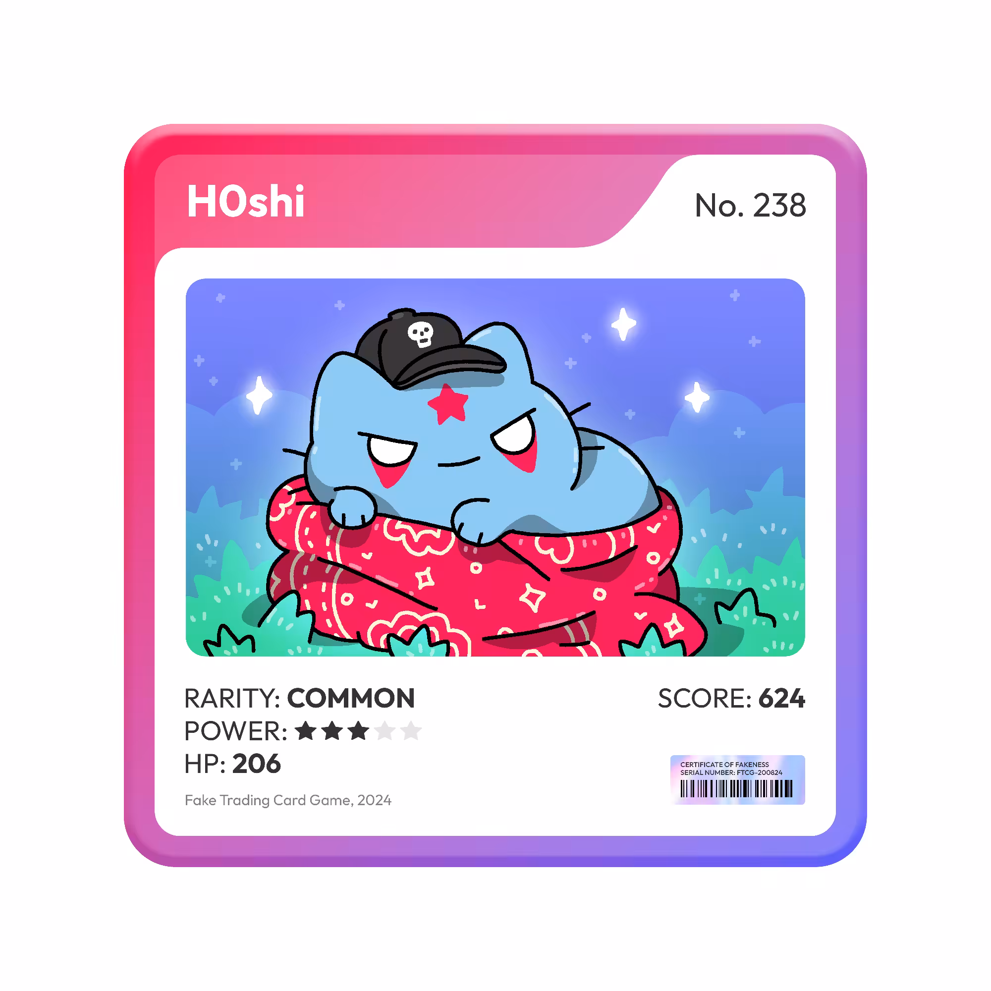 Fake Trading Card Game: H0shi