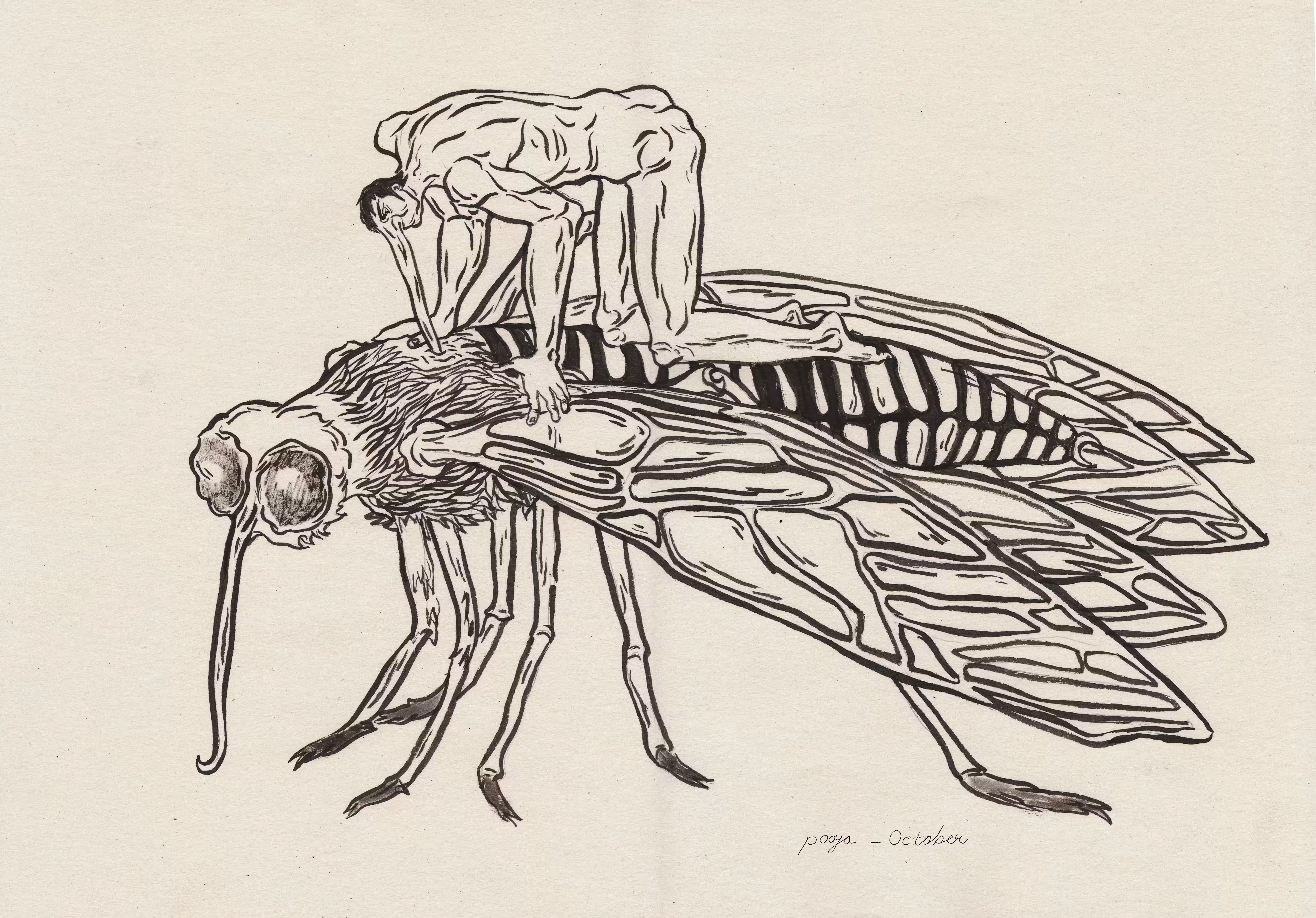 Inktober 2025: Day 11 / Sting