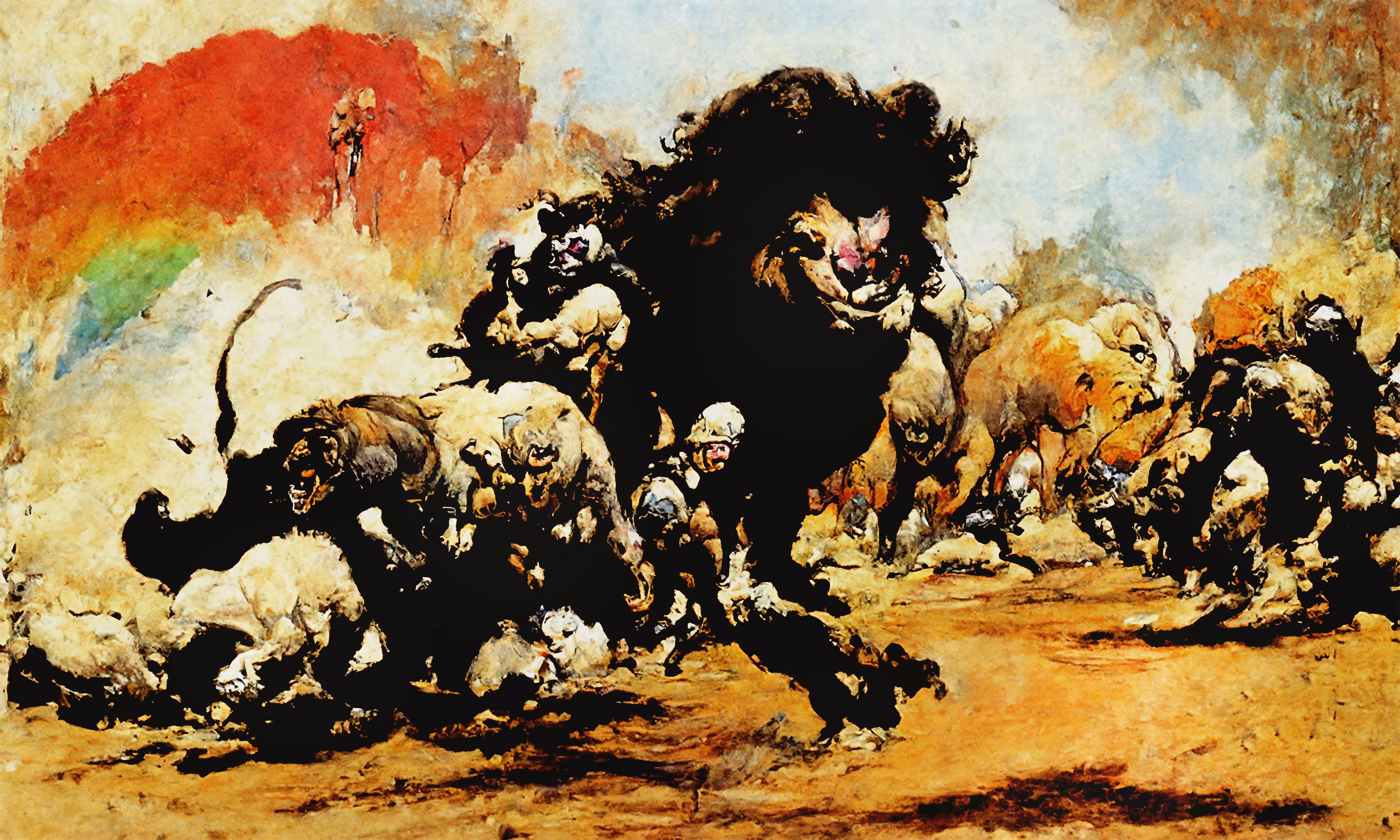 Beautiful Warfare - Animal Wars 4 (Lions)