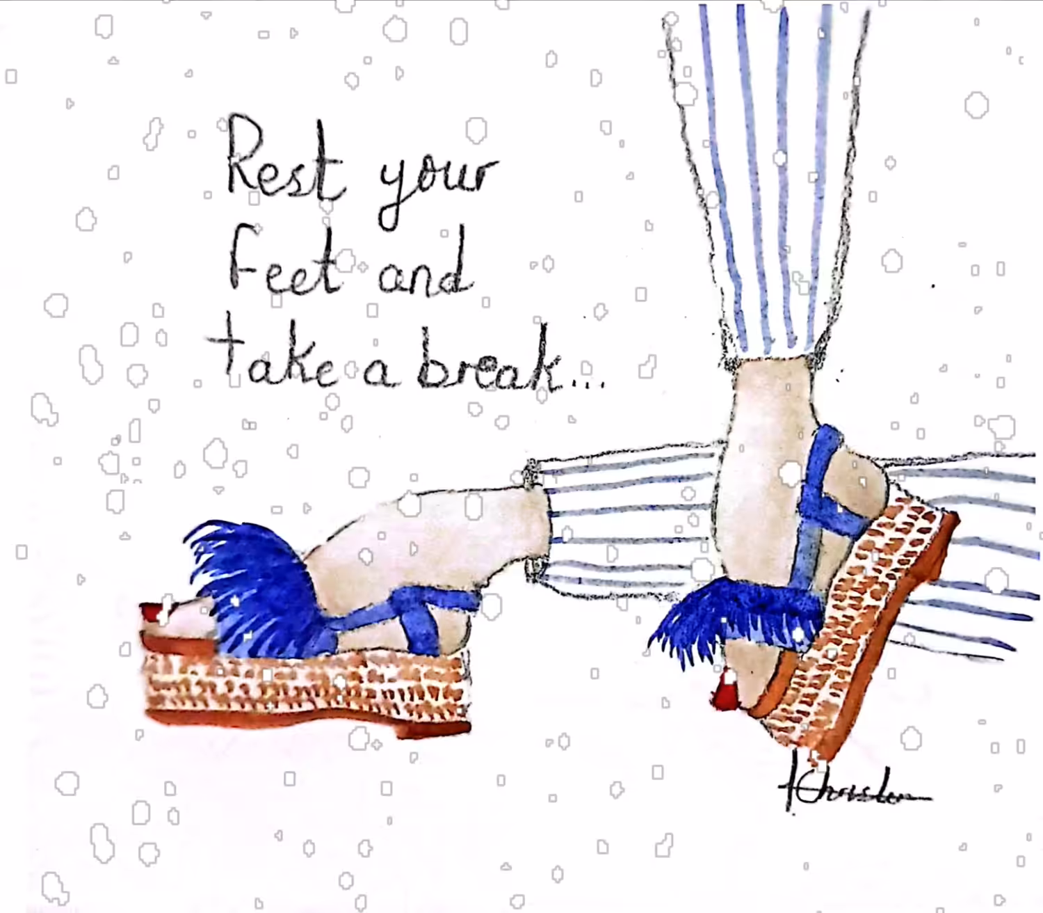 Rest your feet & take a break 
