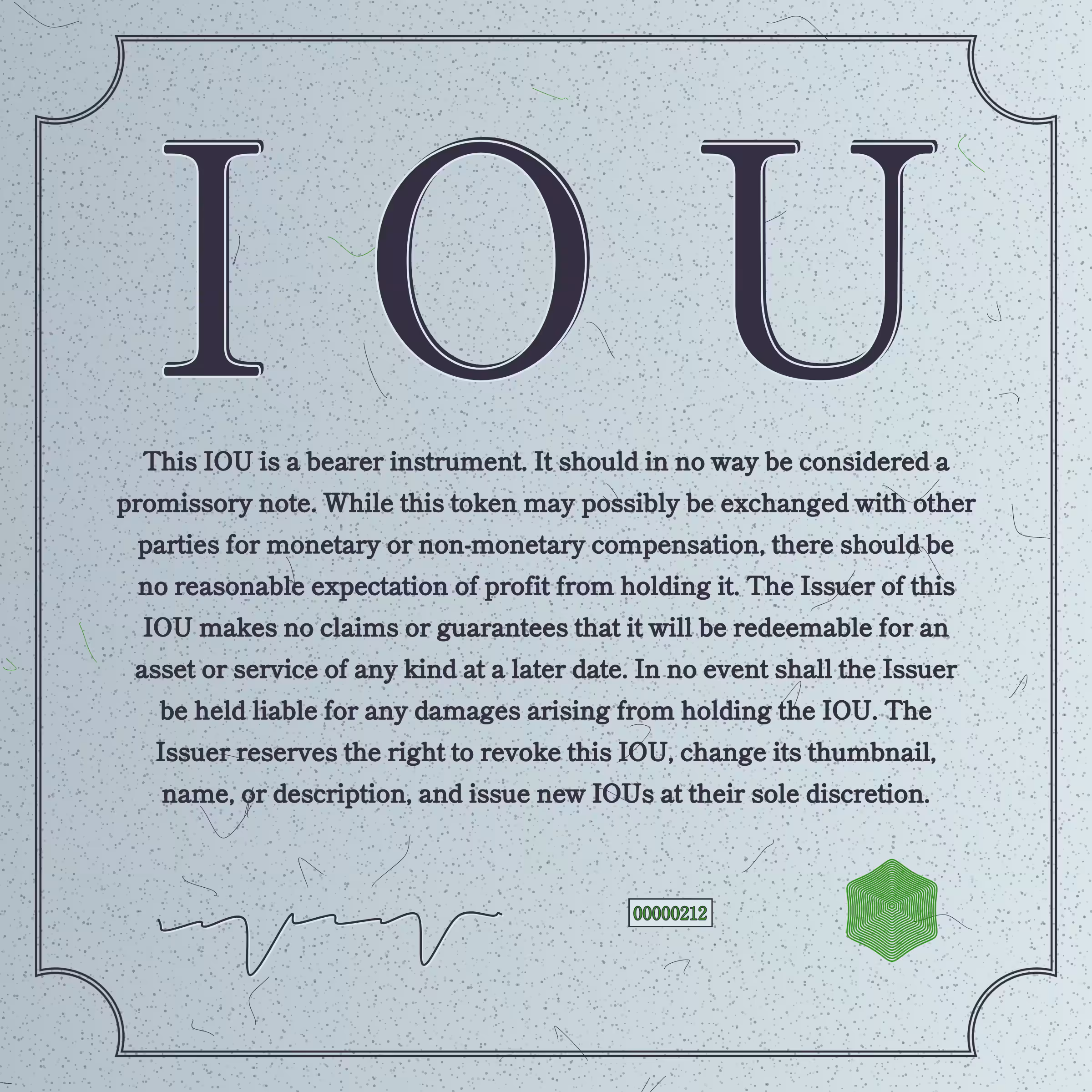IOU #212