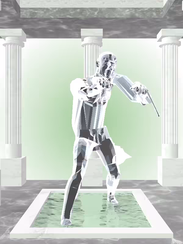 HeavenComputer: The Fragmented Undying Luminescent Chrome Man #2482