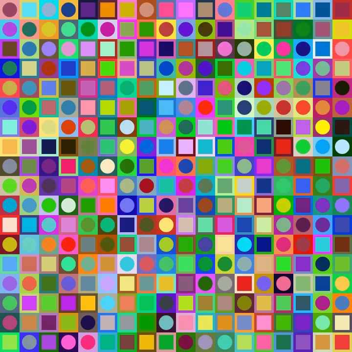 Square Dot Composition #253