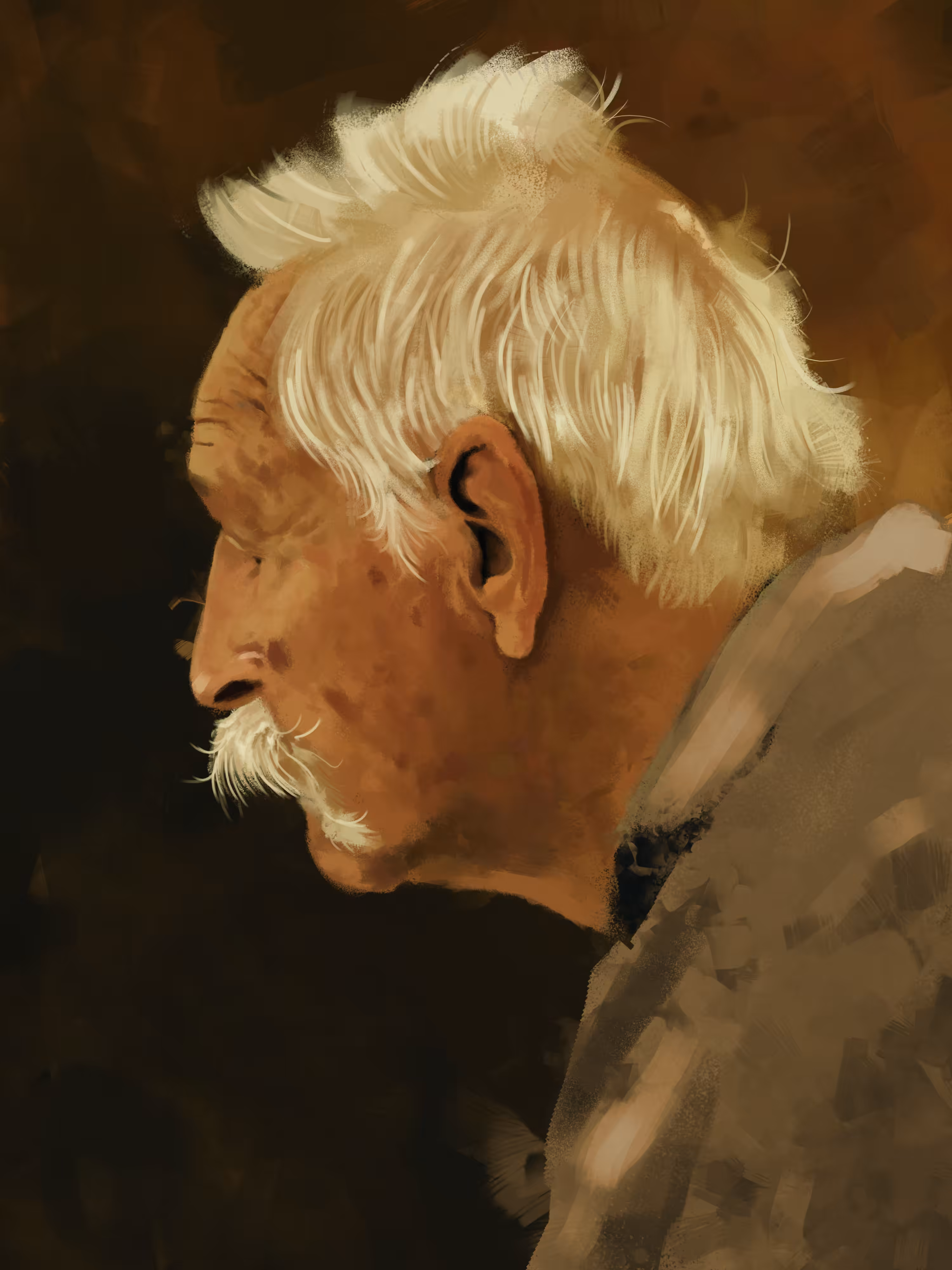 Old man study