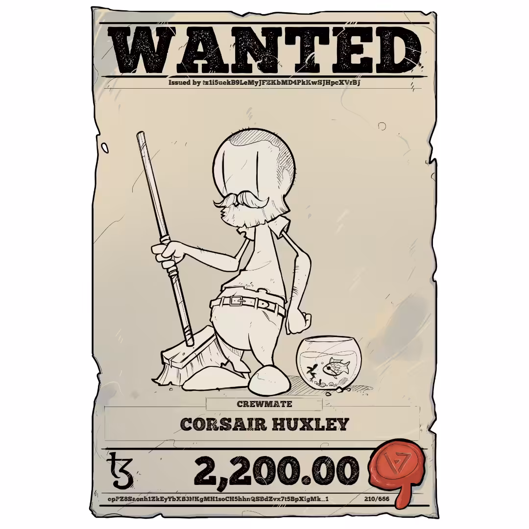 CORSAIR HUXLEY | TEZOS PIRATE 210/666