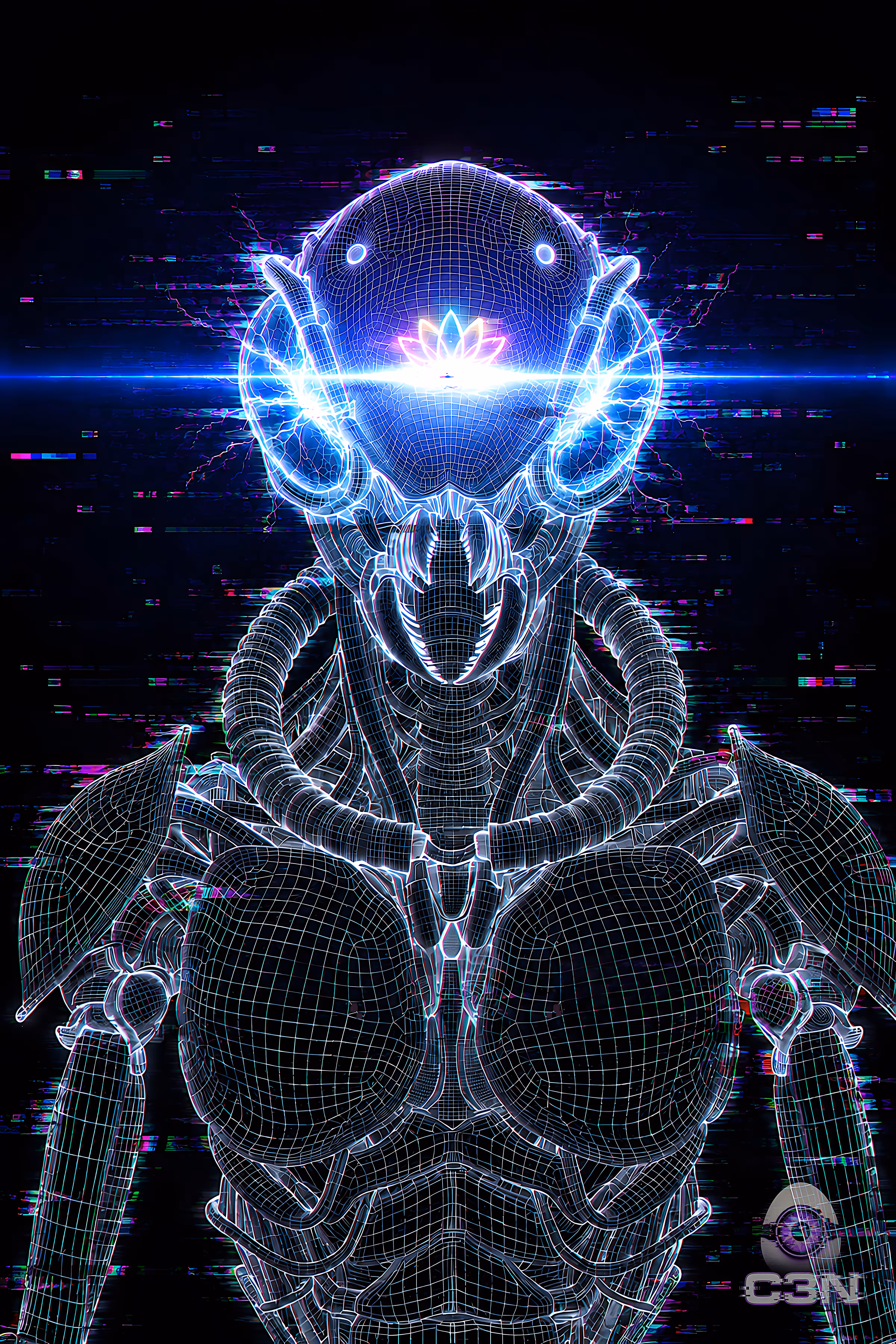C3N // WIREFRAME GLITCH ARCHIVES // GENESIS NODE #1