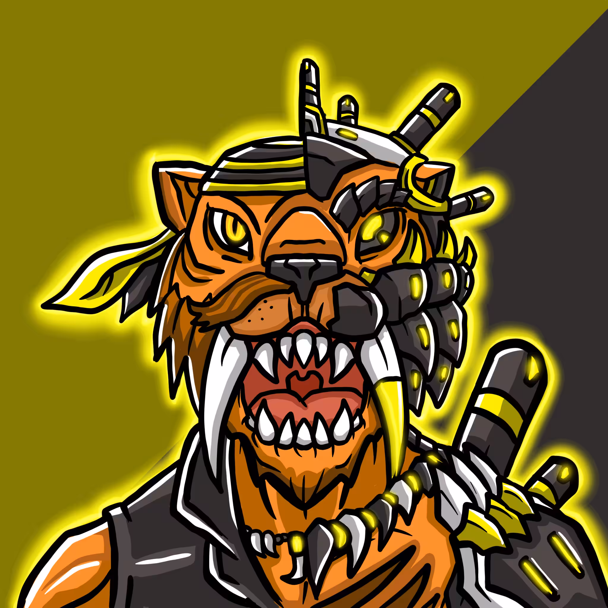 Mirror Zoo: Sabertooth / Biosolid (legendary)