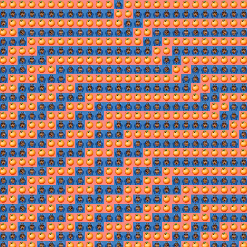Elementary Cellular Emoji Automata #580