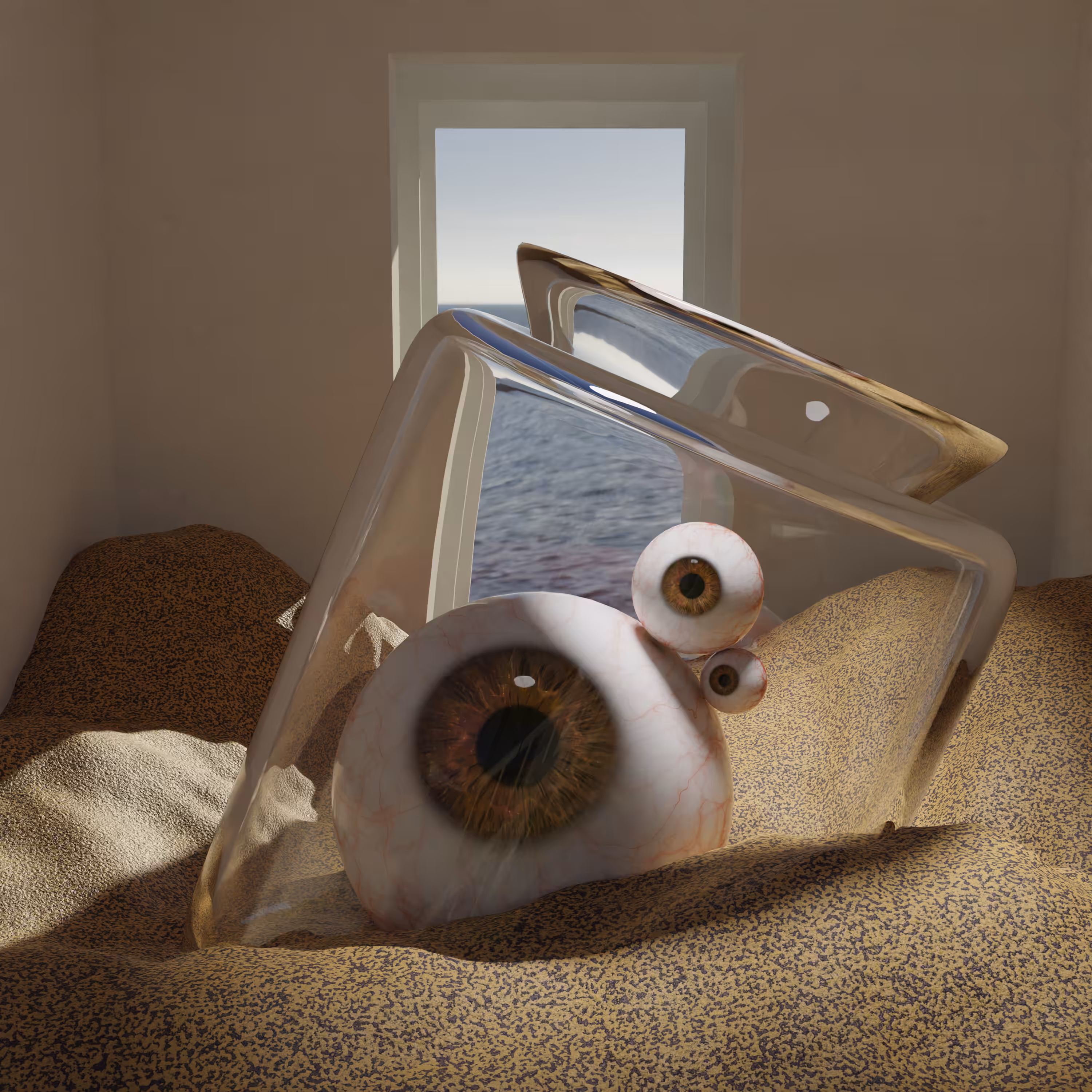 Eyes stuck