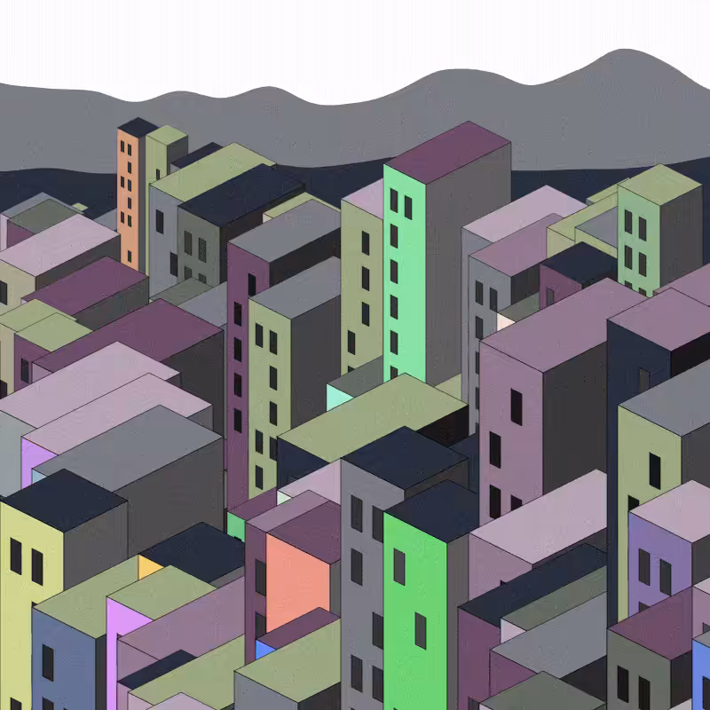 Coloured City #100
