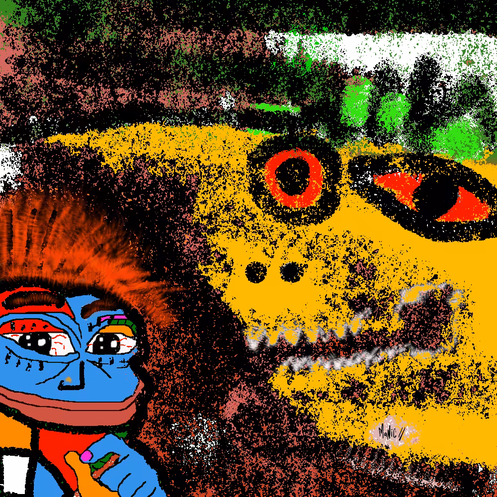 Pepe Meets the Meme Monster