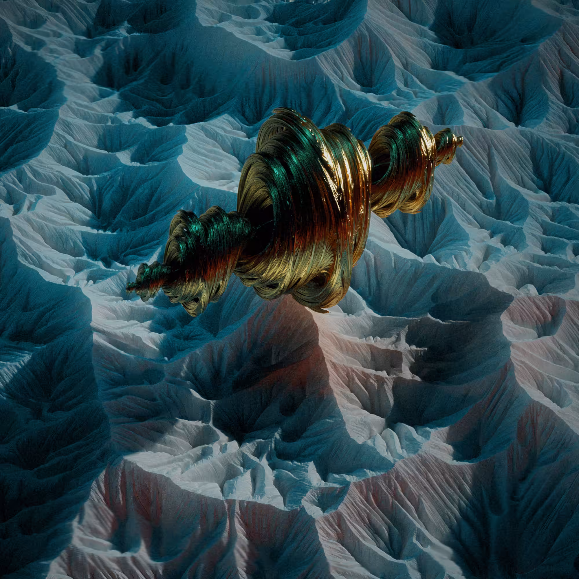 Another day in Paradise with quaternion Julia fractals.
