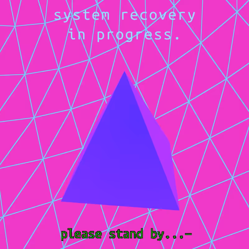 system recovery in progress. please stand by...