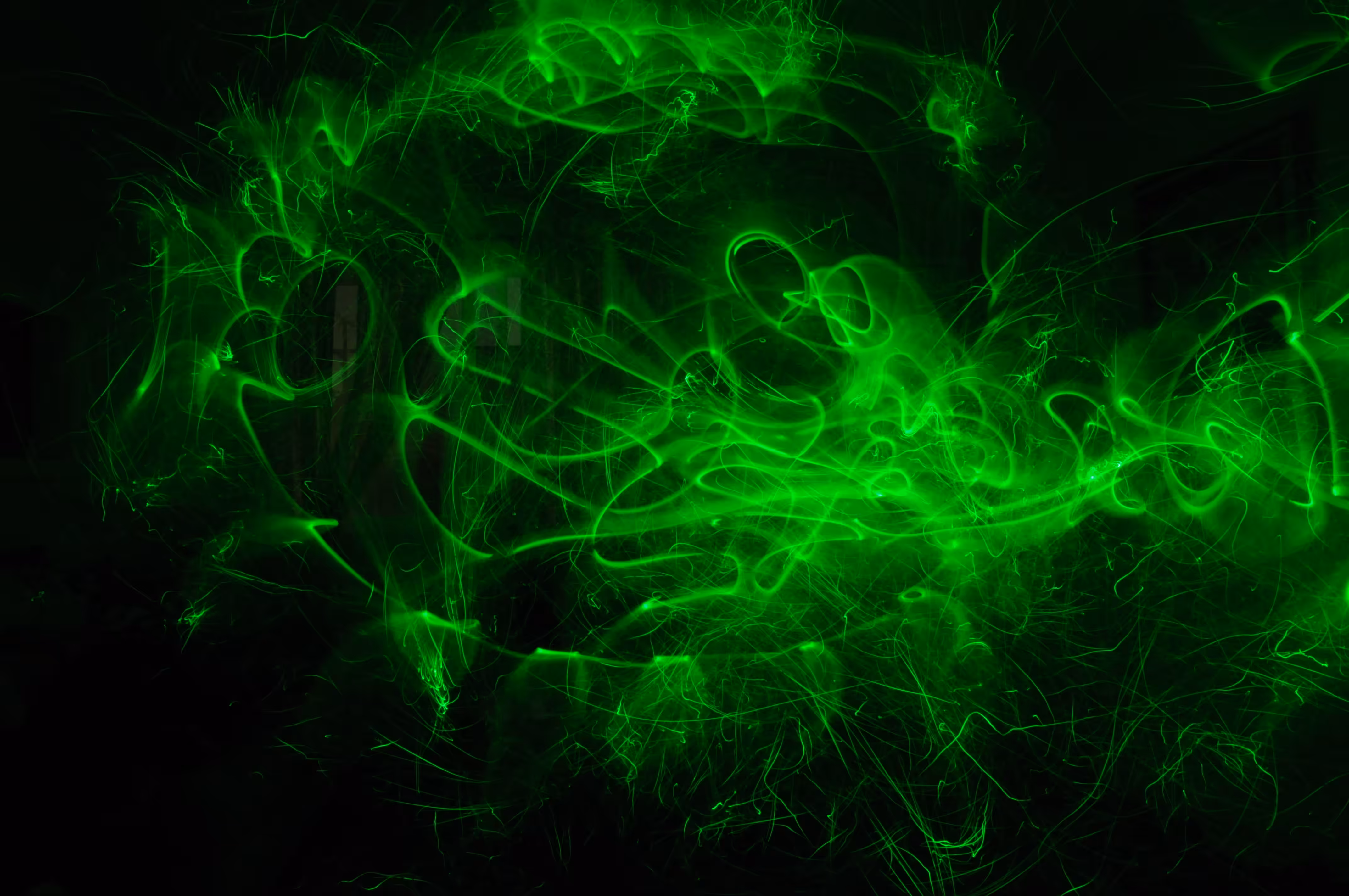 Light Painting Green