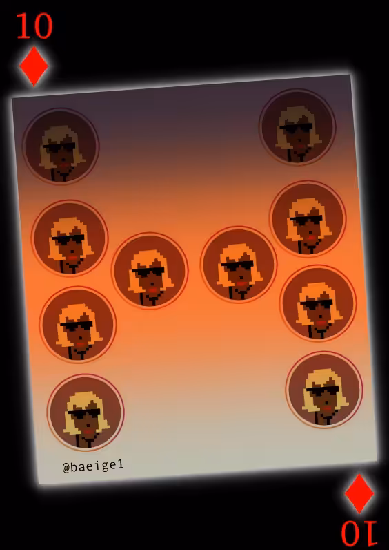 NFT CARDS 10 TRIBUTE TO @baeige1