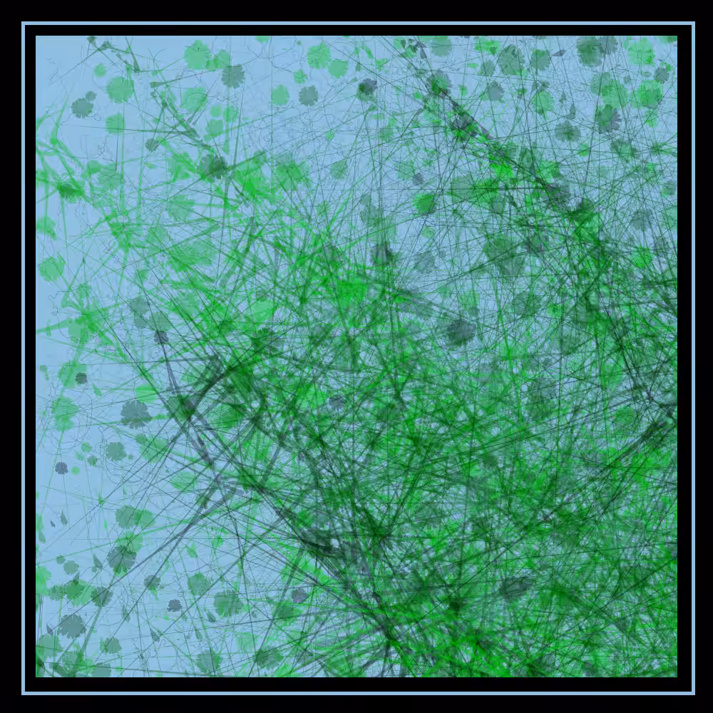 Abstract painting - vegetation #22
