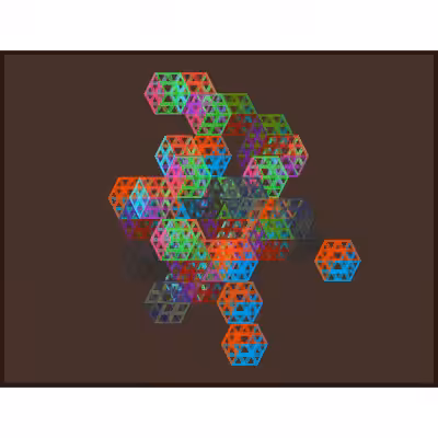Brutalist Mesh Paintings #14