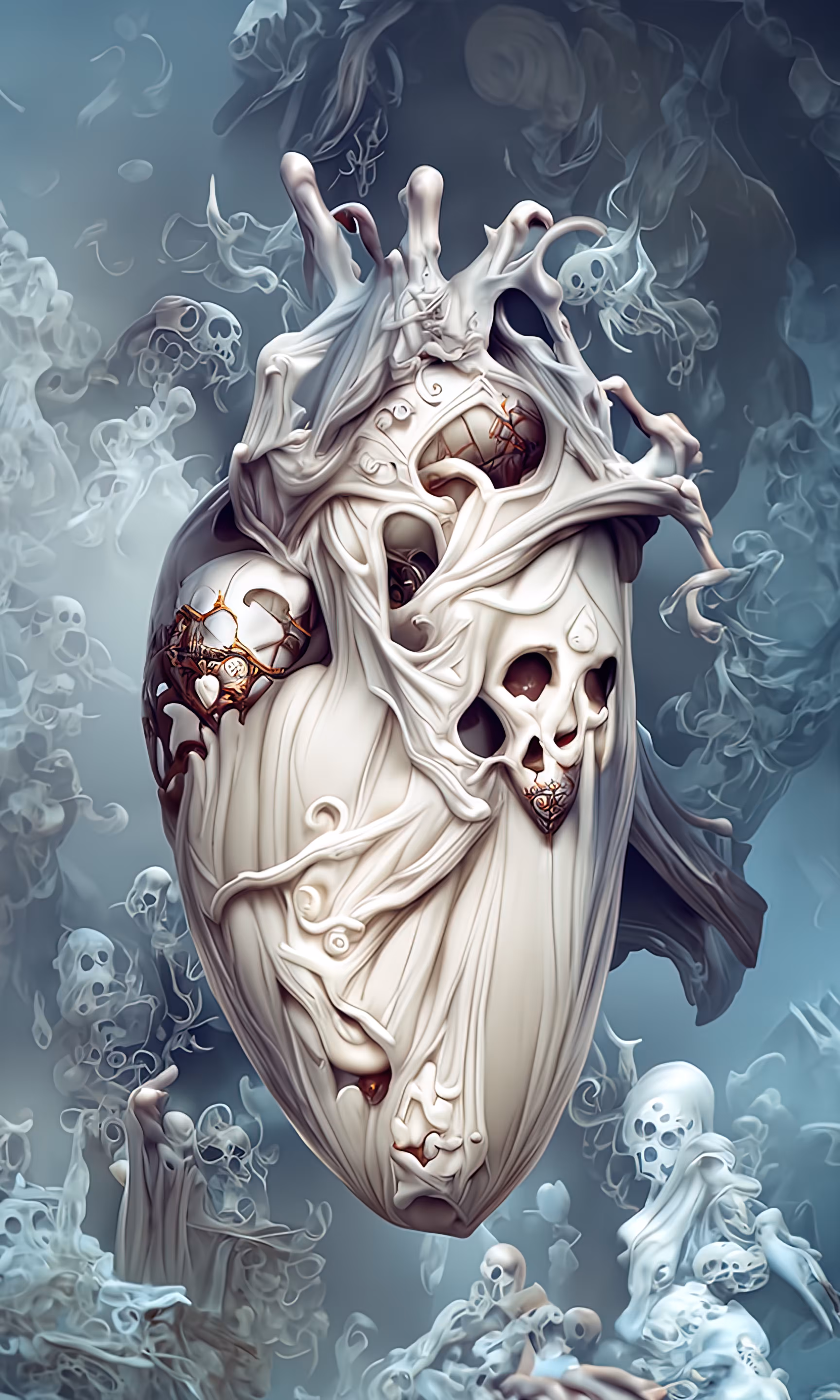 Skull Castle Heart