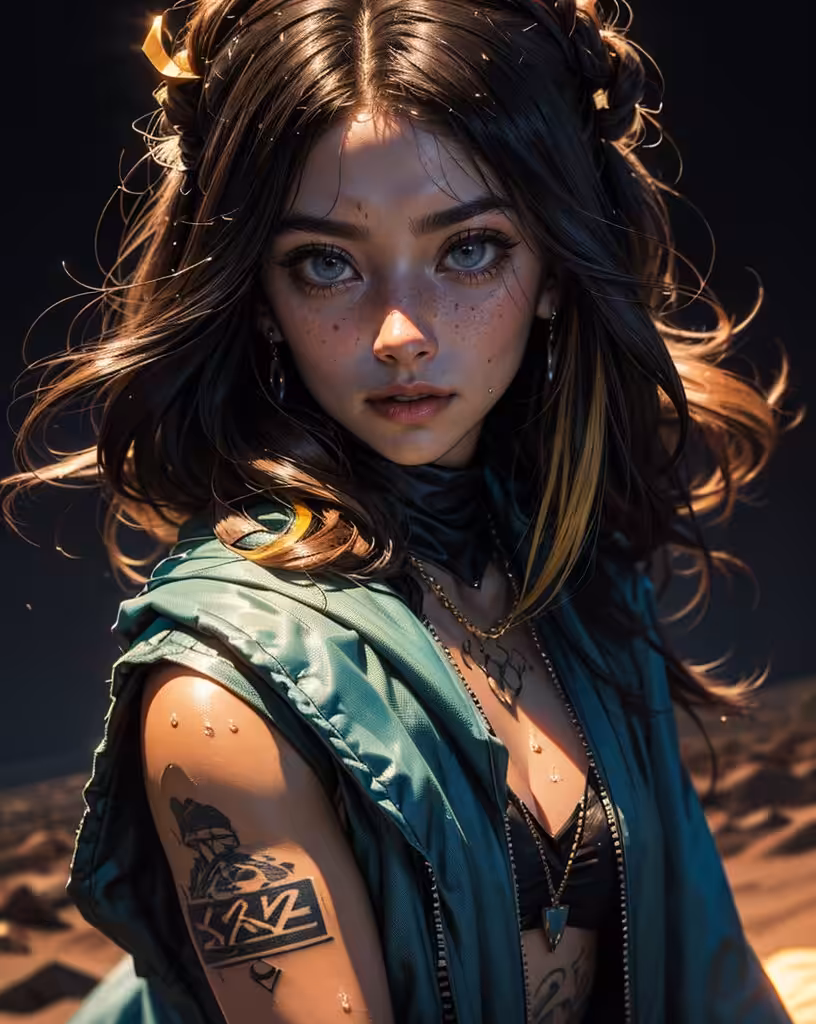 A star with blue eyes