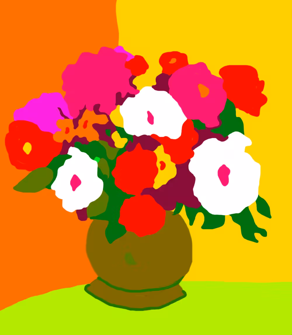 J'espère que tu aimeras aussi ce bouquet de fleurs