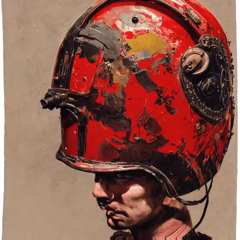 Red helmet