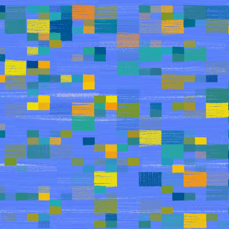 Composition #3 Patchwork Quilt #195