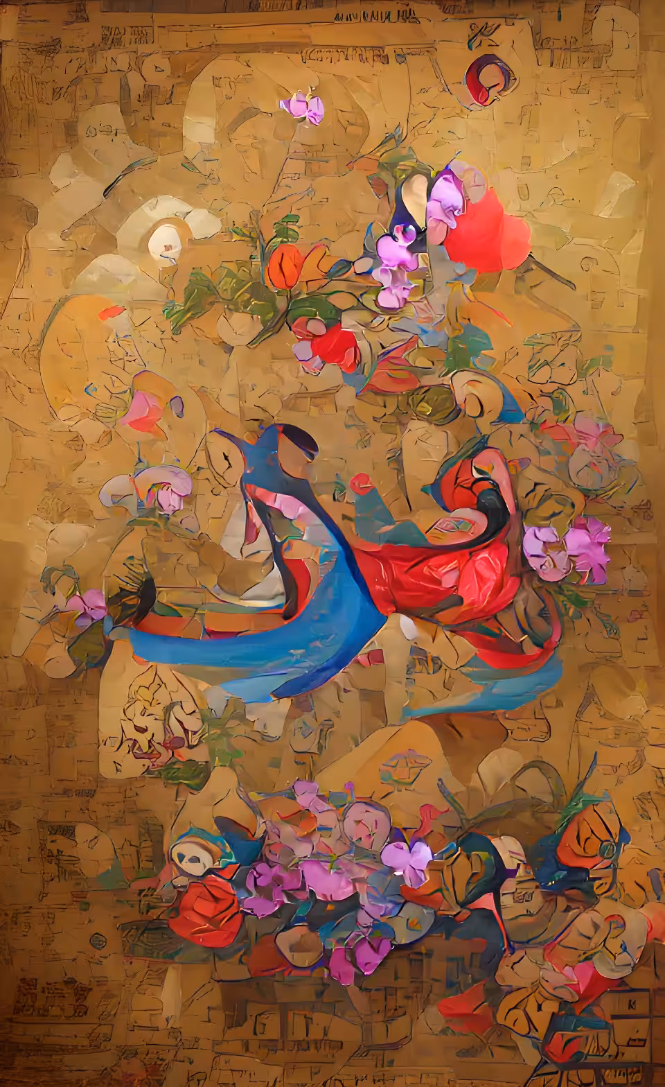 "Gol-o-Morgh" (Flower and Bird) #2