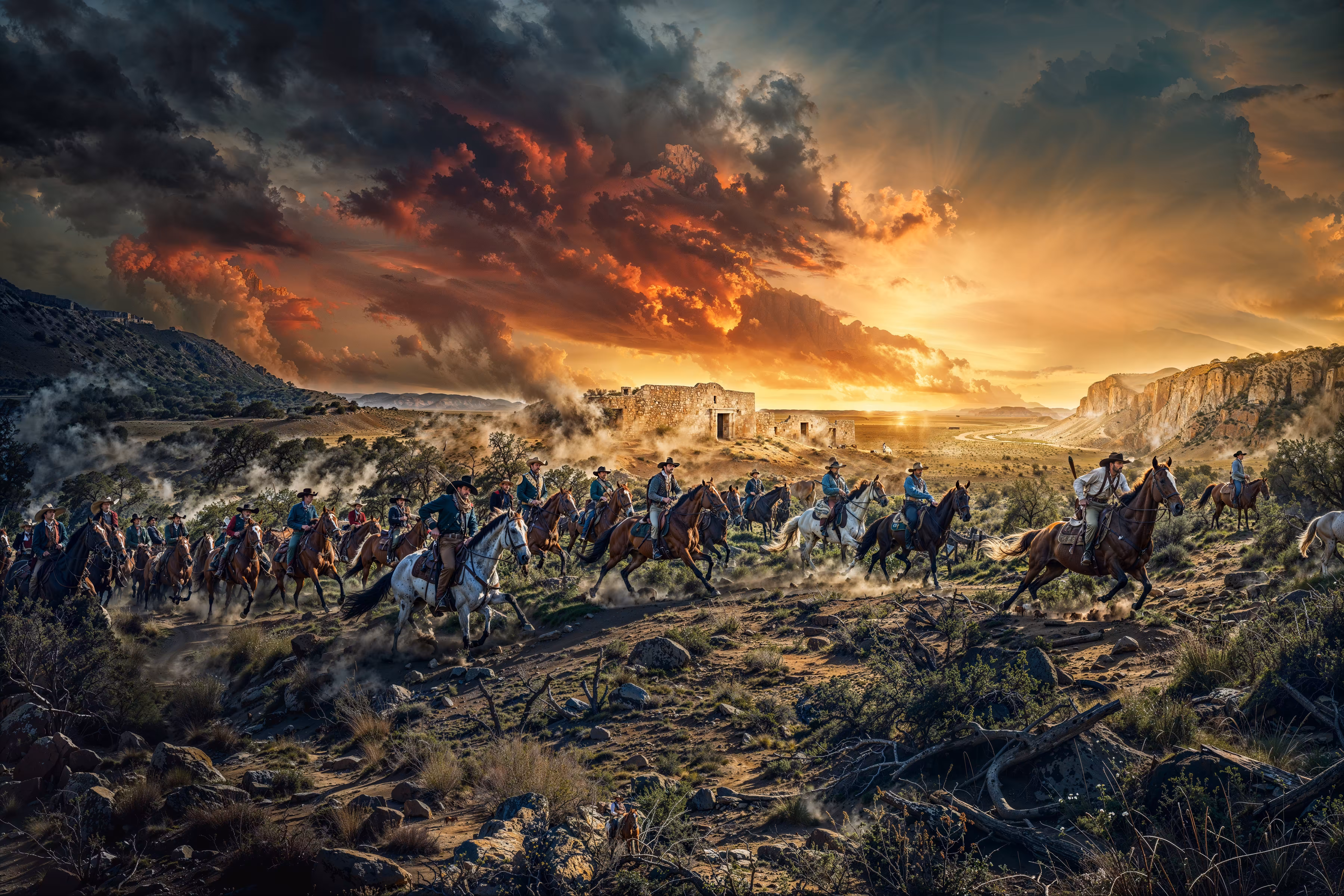 The Charge at the Dusk 