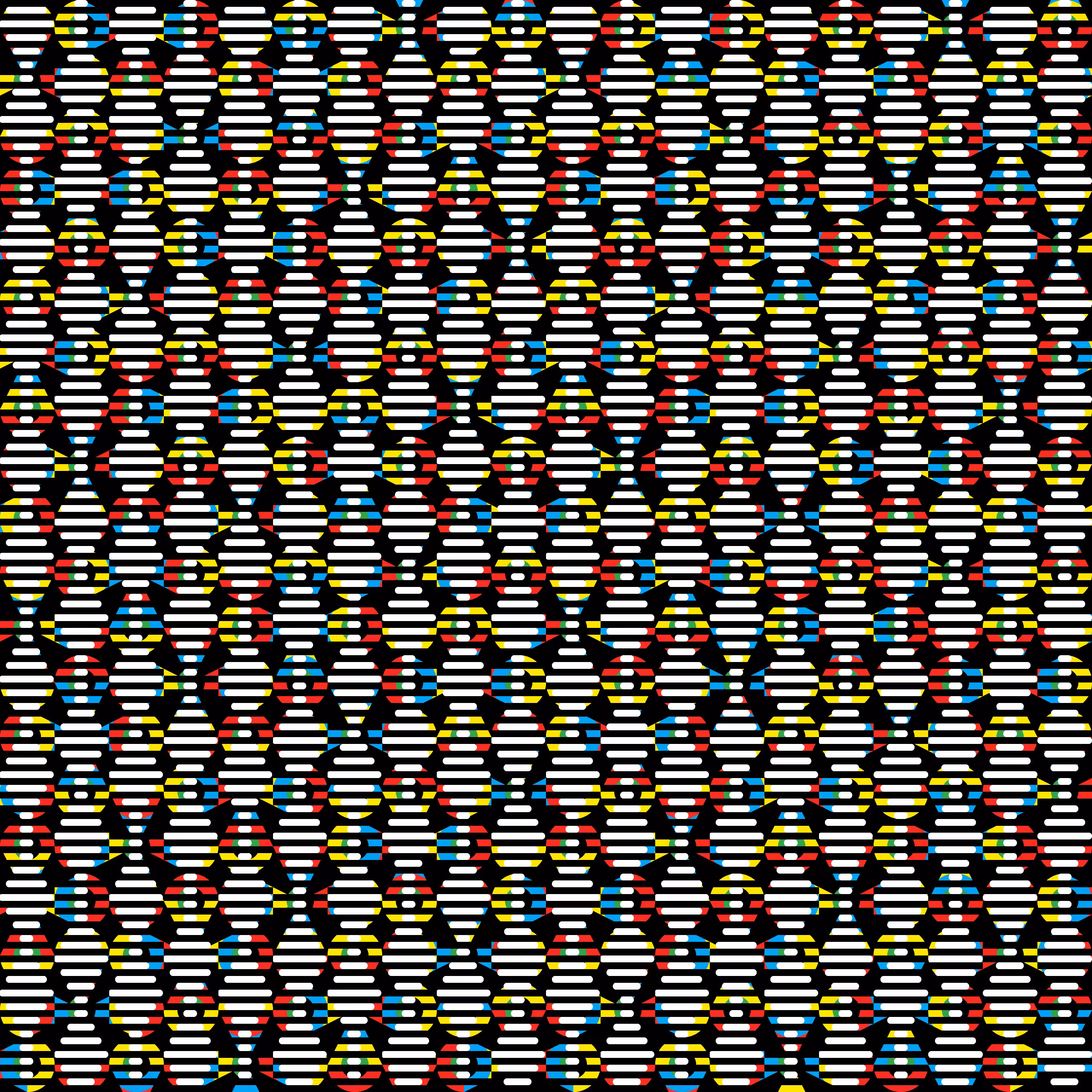 Rotational Circle Triangle Wall Grid: #1 Full-2M