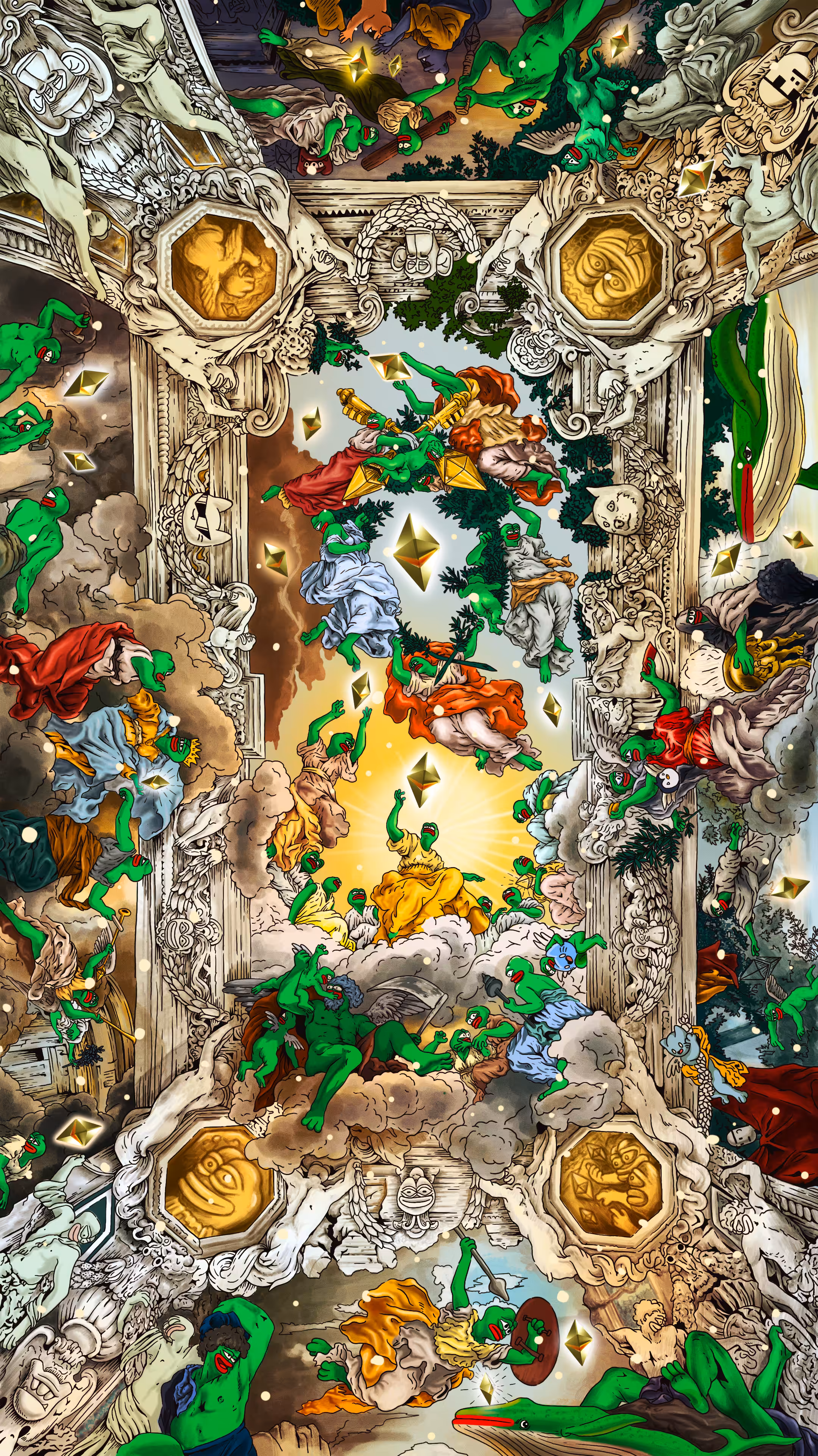 Allegory of Divine Providence and PEPE Power 🐸