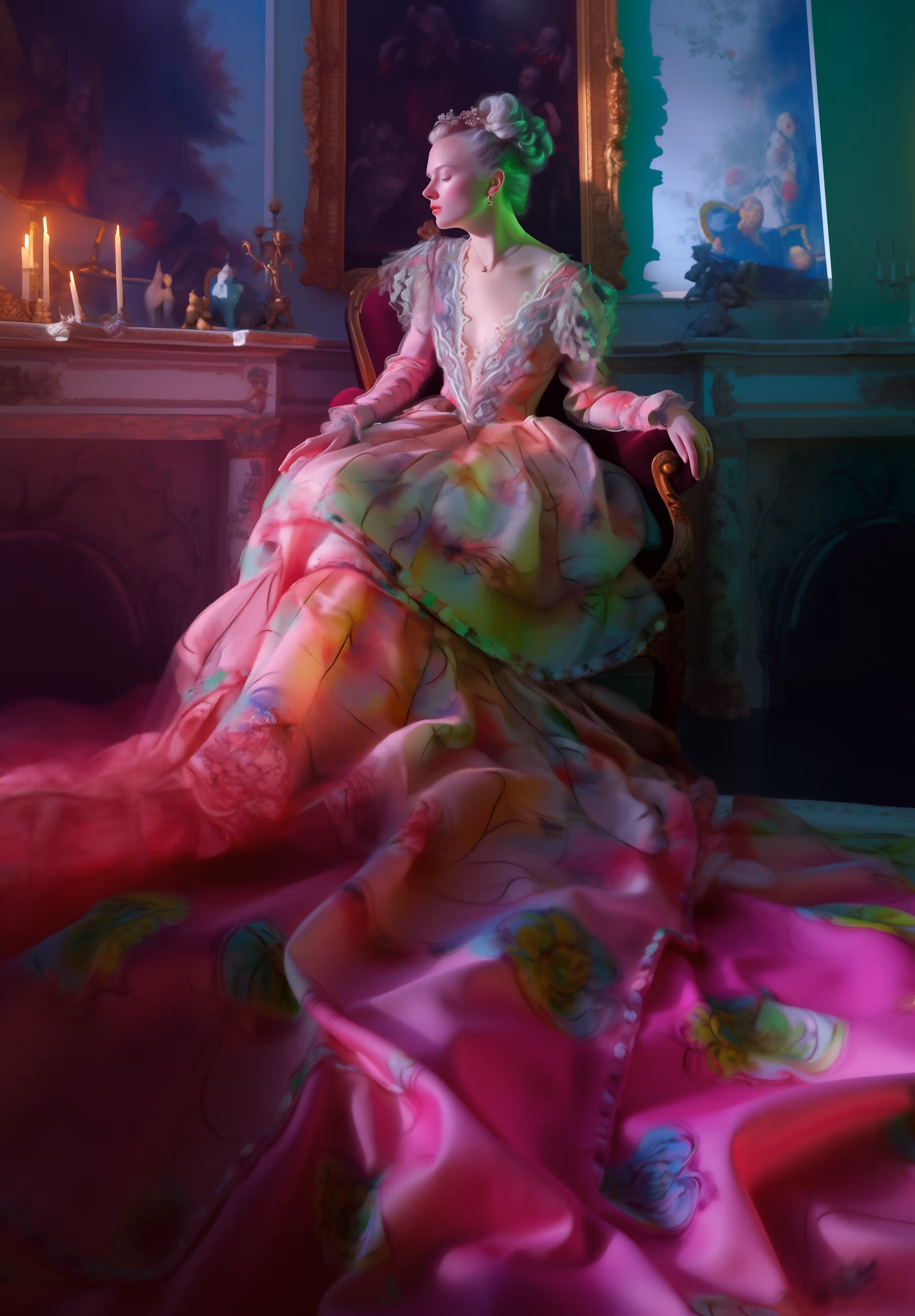 I waited too long and the hem of my dress stretched too long.