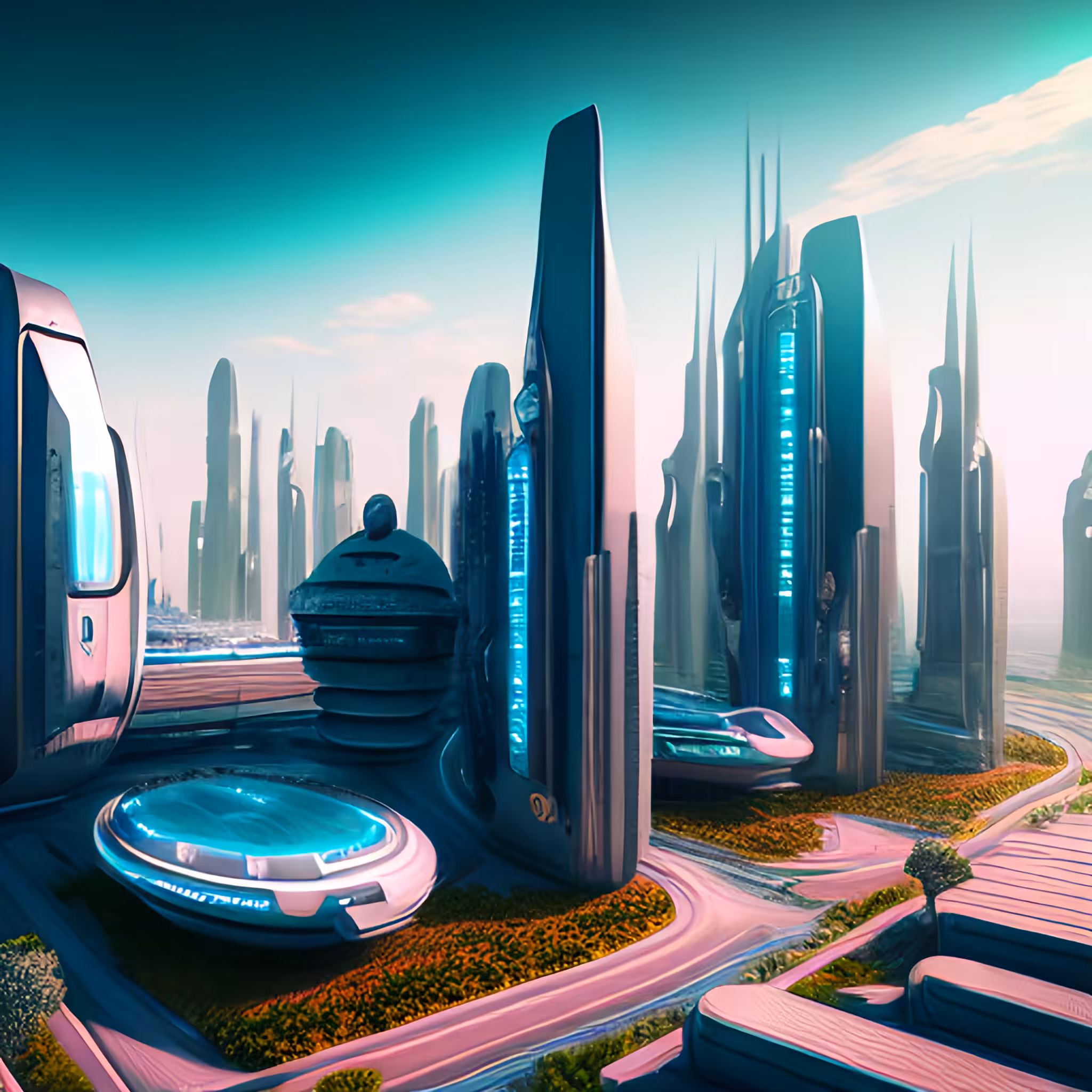 FUTURISTIC CITY #91