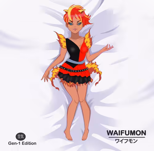 Waifumon Promo NFTs (Polygon) www.waifumon.com: Waifumon ワイフモン Gen-1 #185
