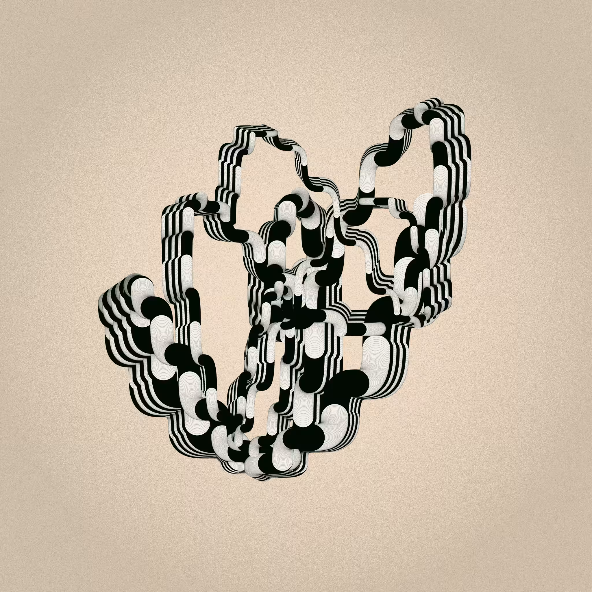 Pipe Alternate, Black & White No. 3