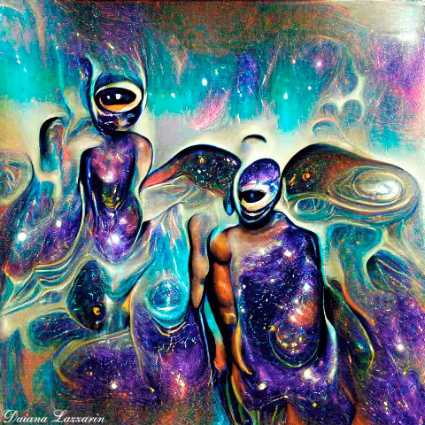 WeirdDREAMS NFT: Saint John in a distant nebula II
