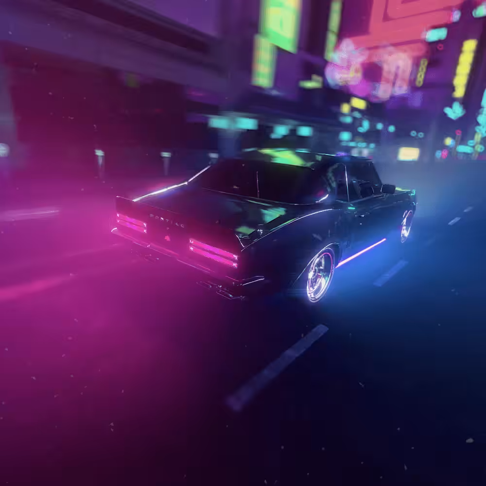 Cyber Synth Night Bird