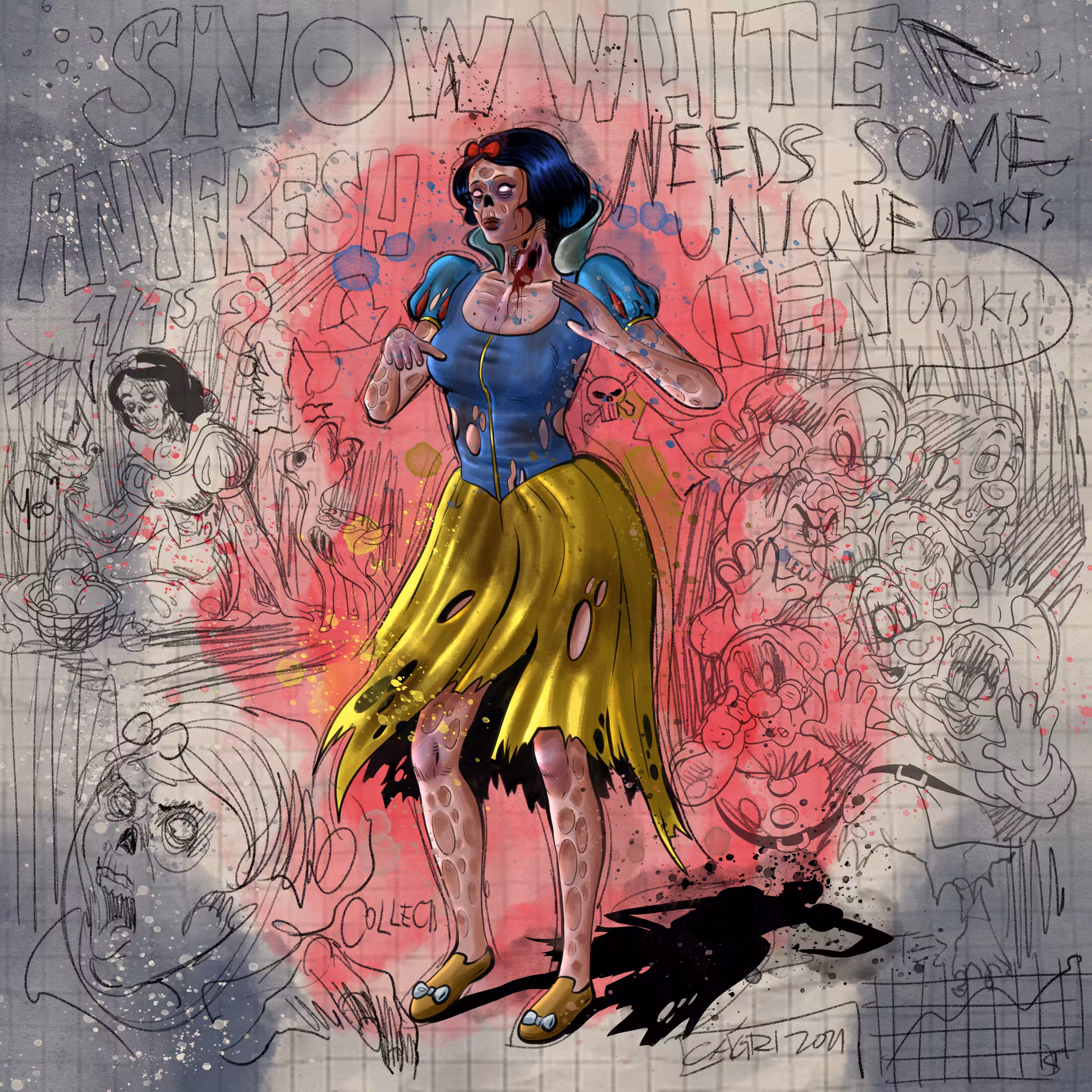 'DANCING ZOMBIES', ANIMATION FRAME #23