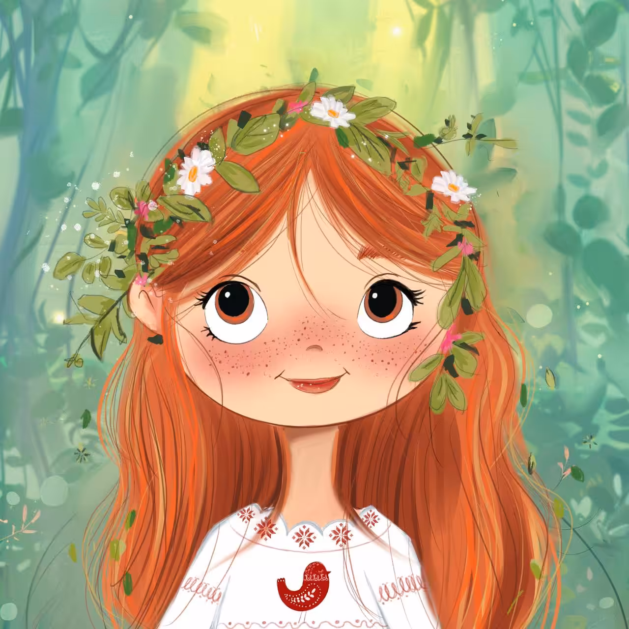 Slavic forest fairy