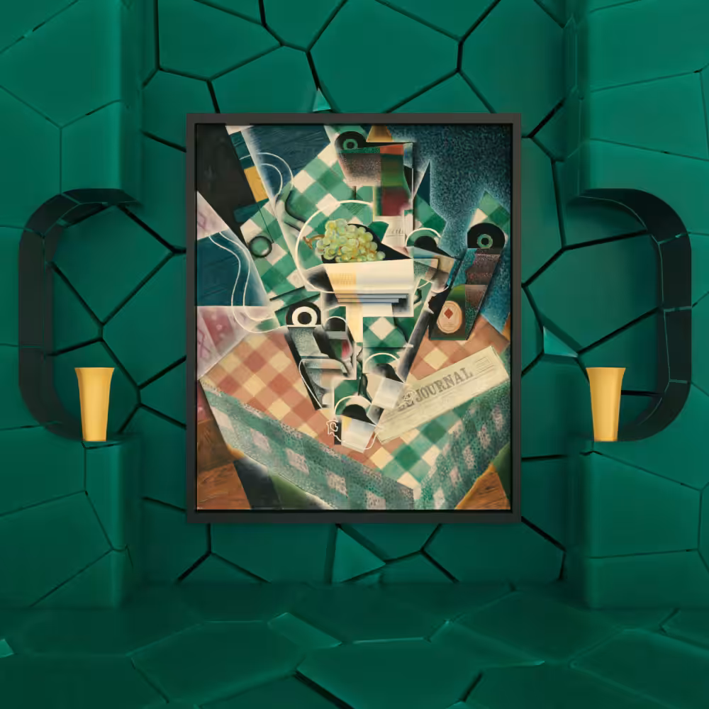 Still Life with Checked Tablecloth