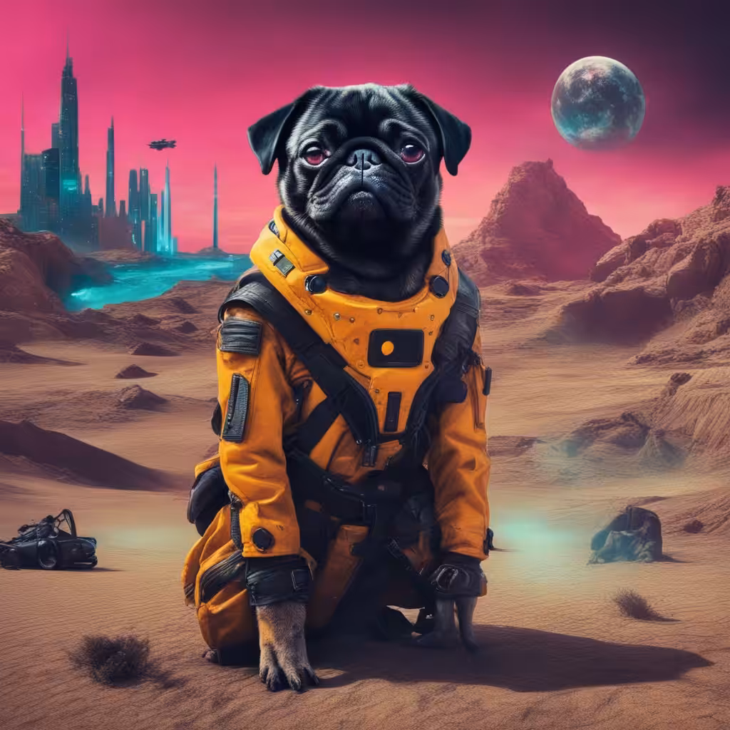 Cyberpunk pug #2
