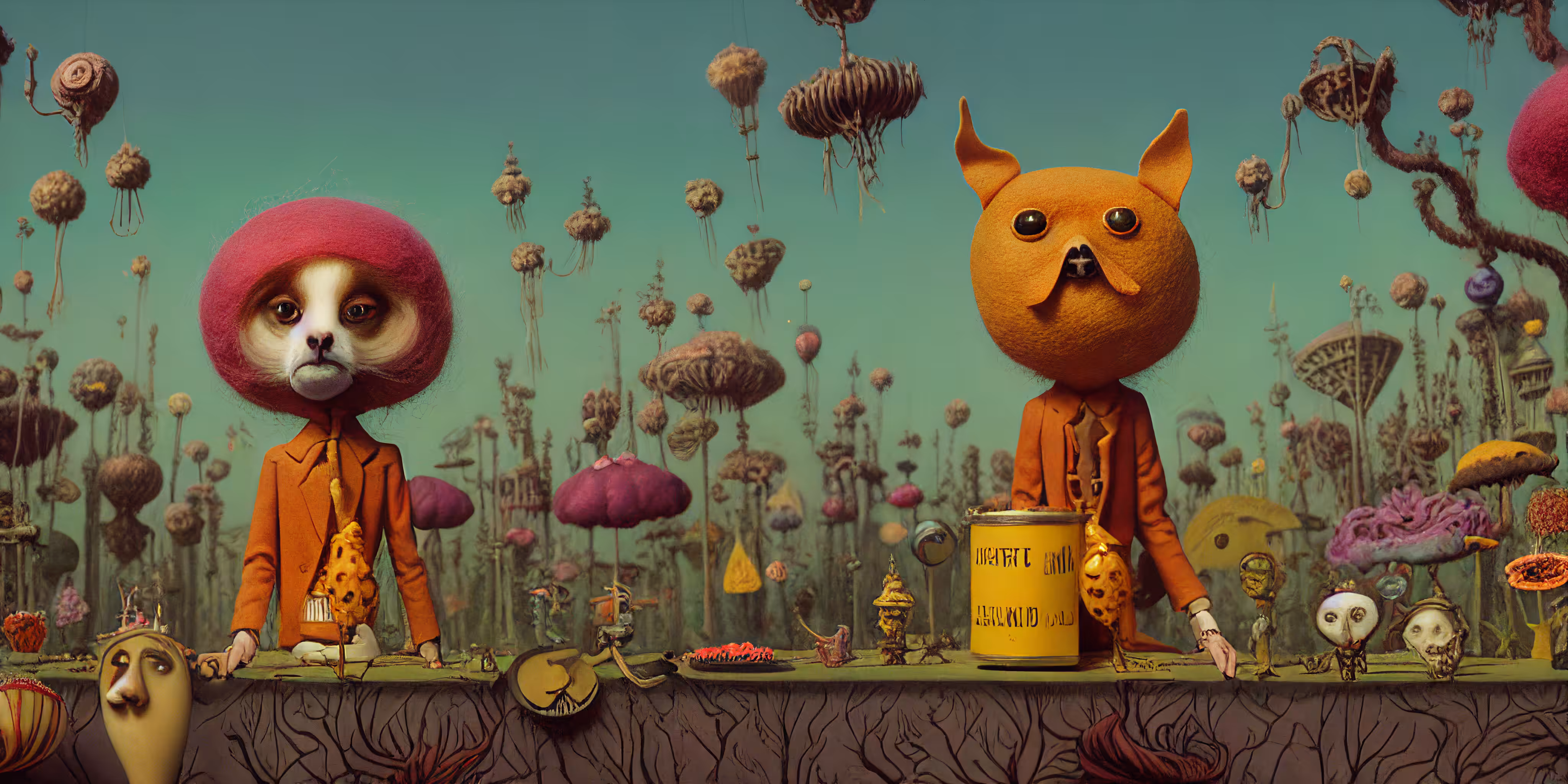 The Morning Meal of Two Friends from Sleeping Giant Hollow
