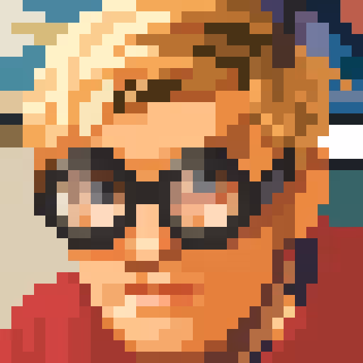 Pixel Portraits Series #014 [David Hockney]