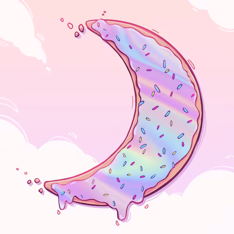 Moon #13 Holo Donut