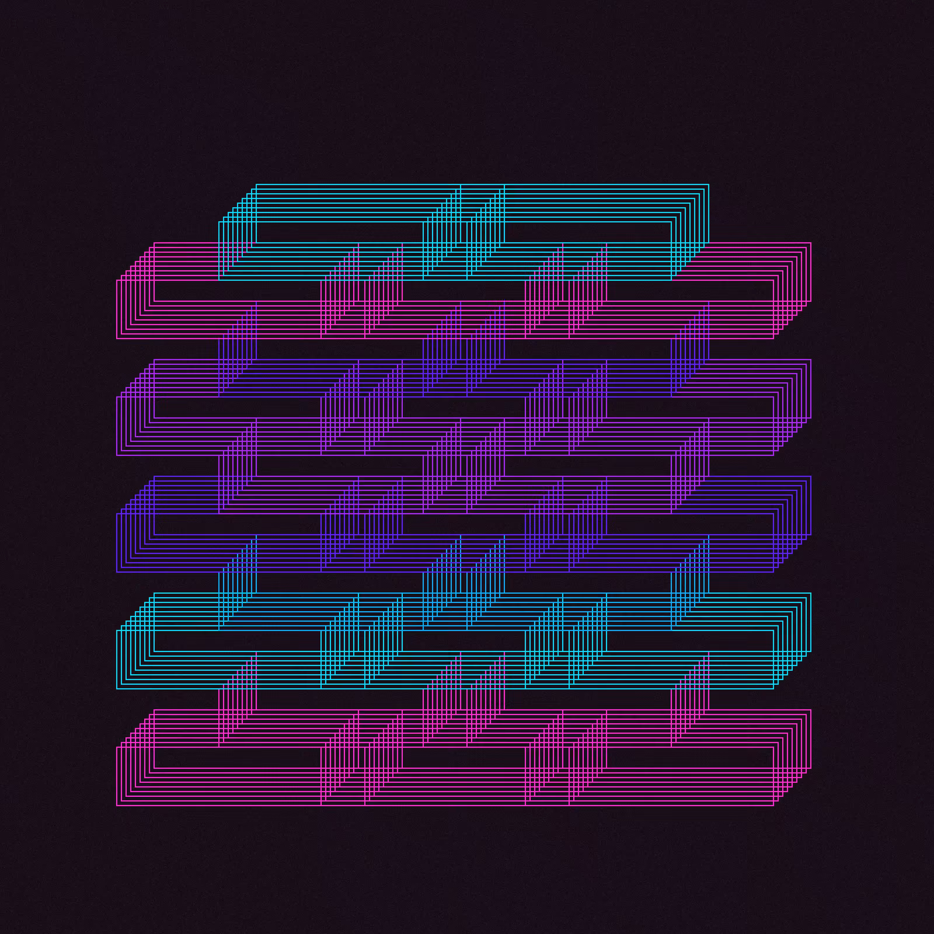 Neon Brick Stacks
