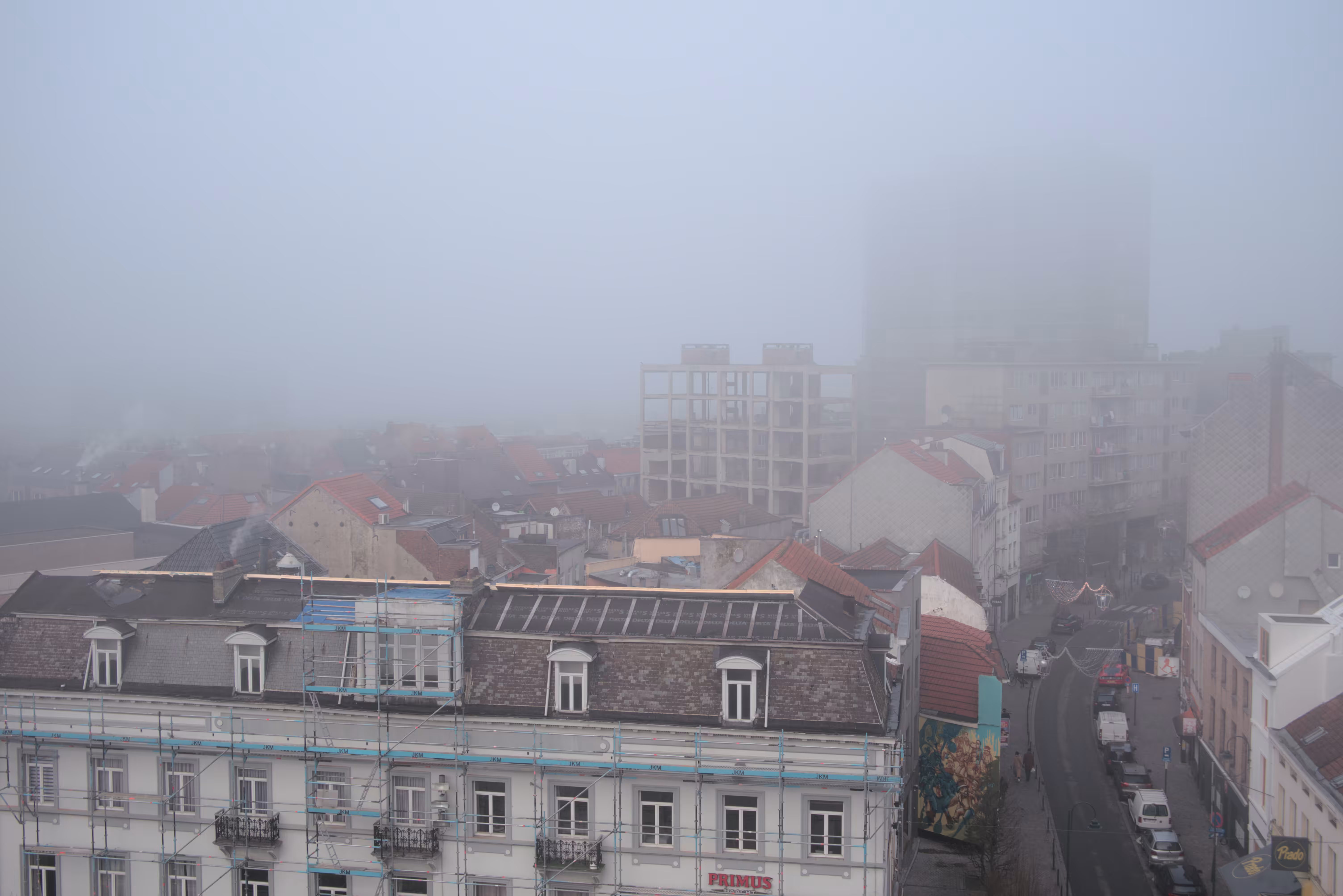 the city slowly disappears 