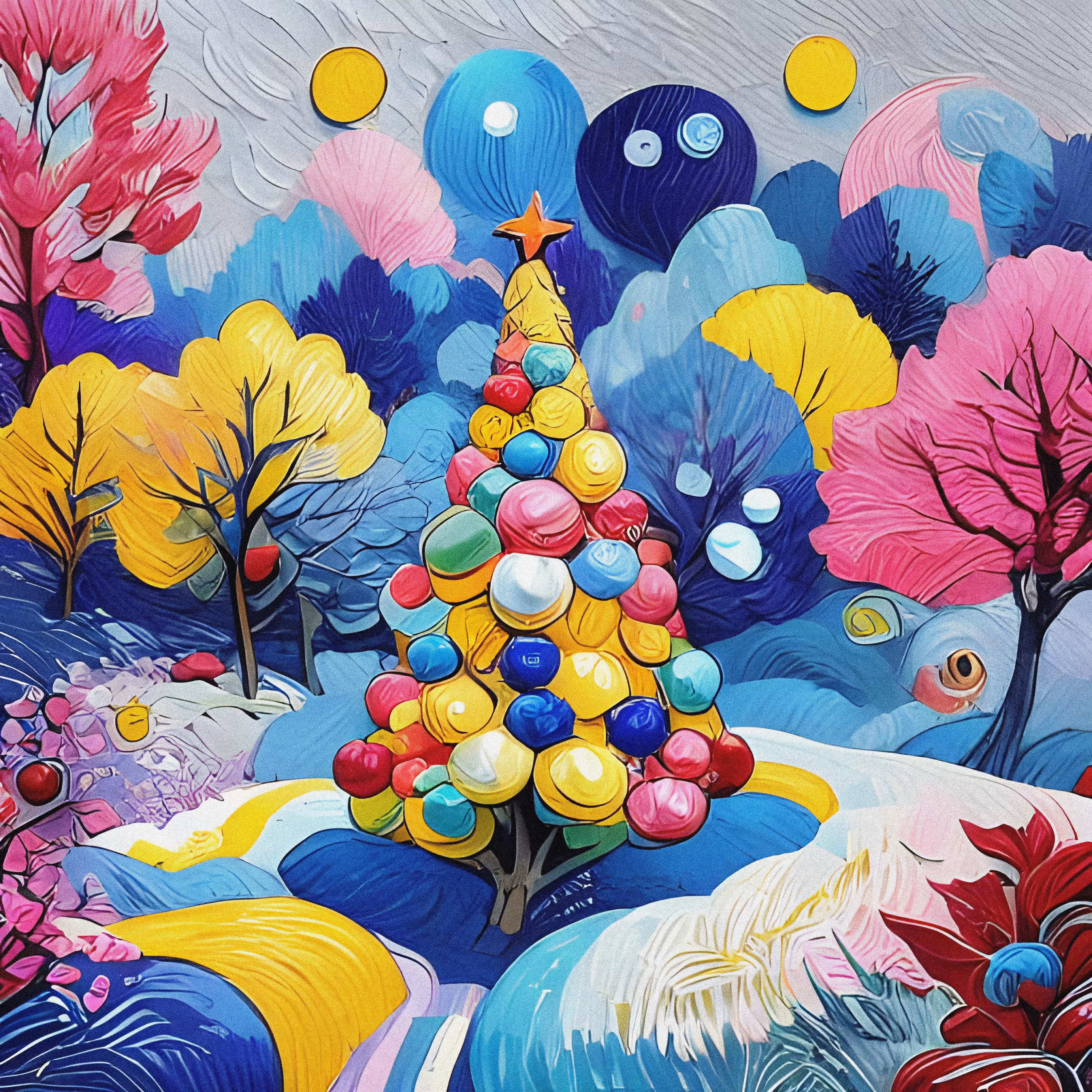 A tree full of something