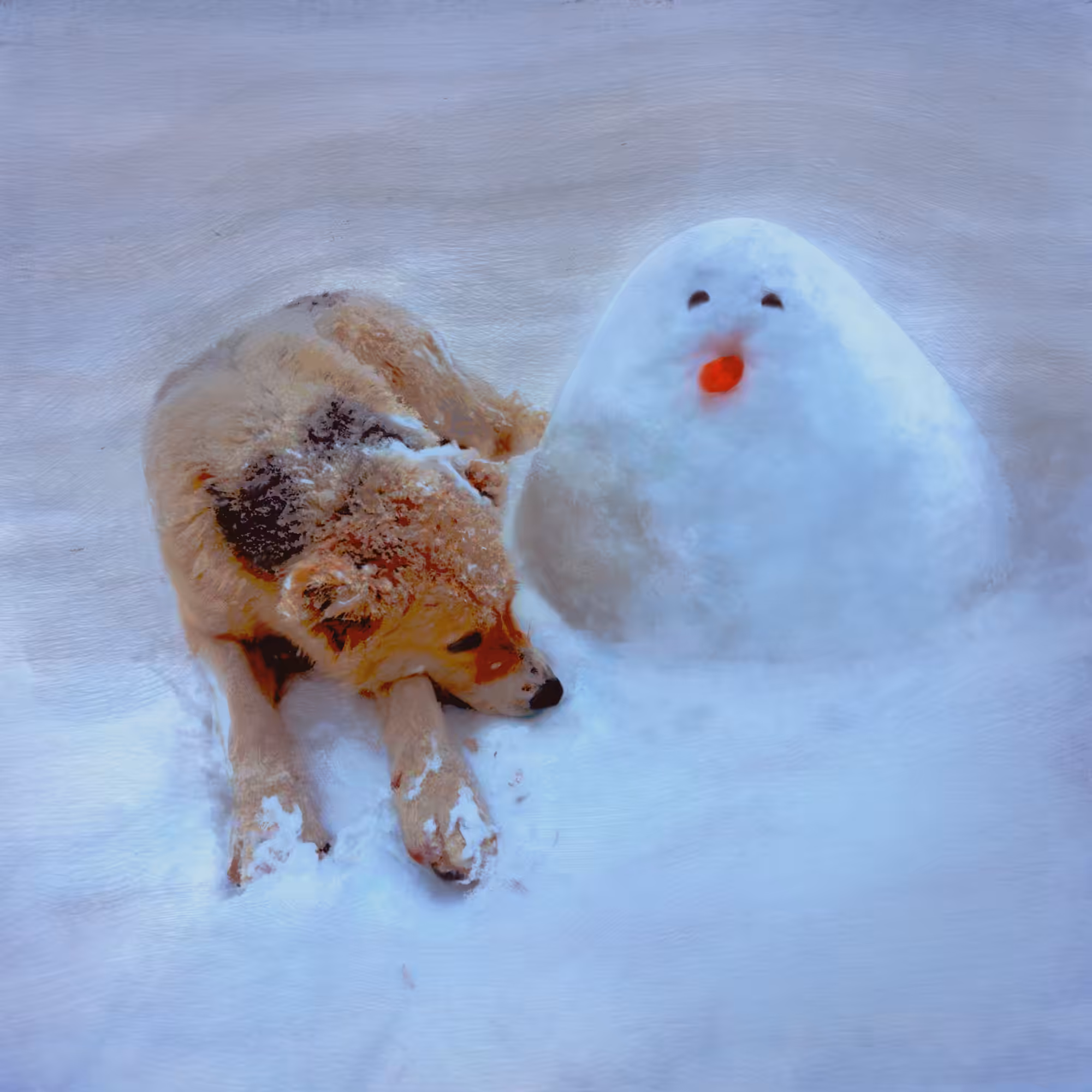 Dog&Snowman
