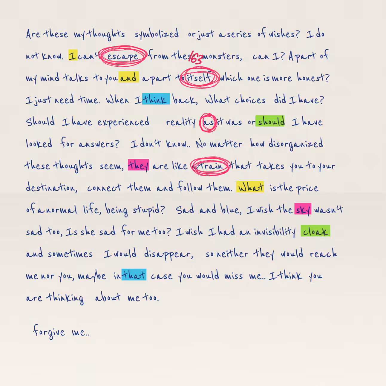 Conspiracy Theory Vol.2: a letter #31