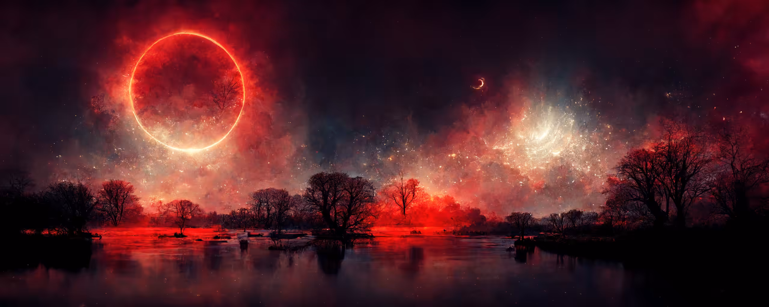 Blood Moonscape Lunar Eclipse