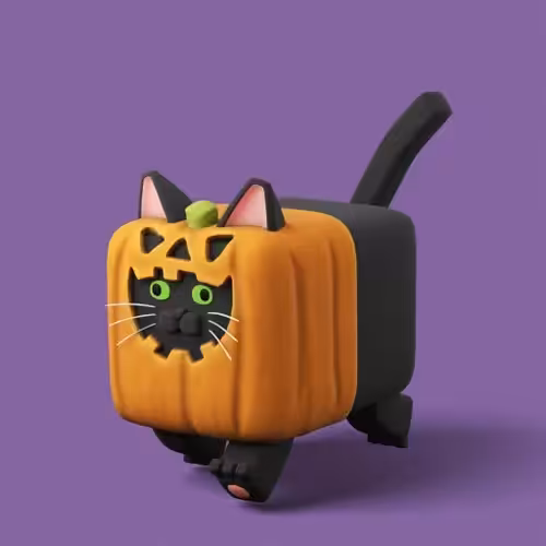 CryptoCubeCat #9 Pumpkin